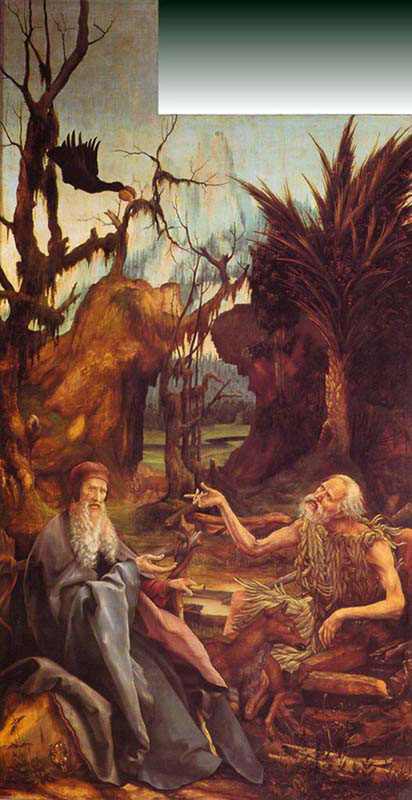 The Meeting of saint anthony Abbot and saint Paul